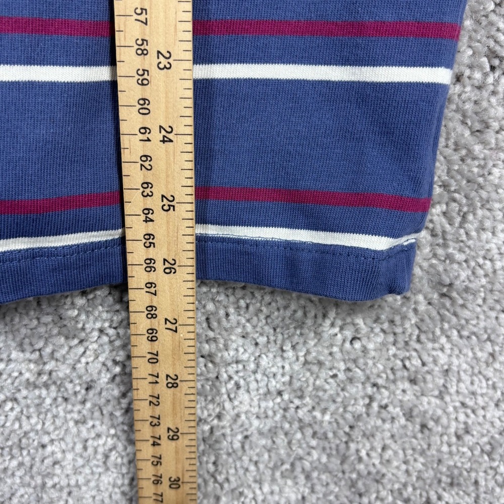 Stitch & Pine Mens XS Blue Striped Long Sleeve Cotton T-Shirt J18243RJDF - Picture 7 of 9